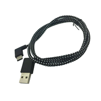 Câble de données USB type C à angle droit à 90 degrés pour chargeur rapide Android 0.2M câble de téléphone portable en cuivre pur caméra utiliser chargeur rapide