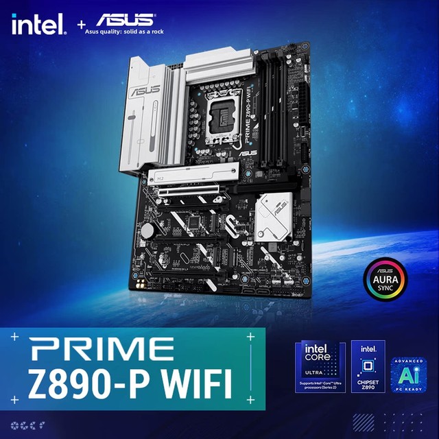 New for PRIME Z890-P Wi-Fi 7 Desktop Motherboard Intel Z890/LGA 1851