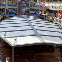 Ouverture extérieure Gazebo Automatique pop up blanc garages auvents carports Toit rétractable carport pare-soleil