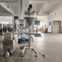 Machine de remplissage semi-automatique à vis sans fin pour petites entreprises, machine de remplissage de poudre pour café, lait en poudre, sachets