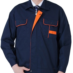 Veste d'uniforme <span class=keywords><strong>de</strong></span> travail antistatique pour hommes, combinaison d'ingénierie en polyester et coton gris, grande taille disponible - Product Image 6