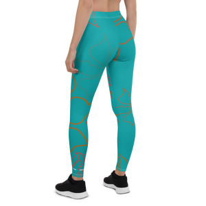 Leggings Largos CoastFlex Aqua Aloha para Mujer - Product Image 2