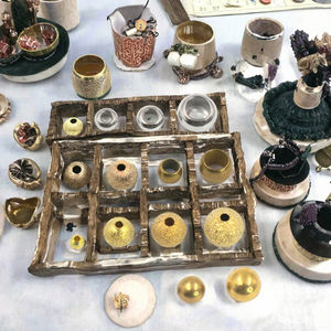 Cuentas Espaciadoras de Latón Crudo, Metal Dorado y Plateado Jialin, Acero Inoxidable <span class=keywords><strong>para</strong></span> Confección de Prendas, Forma Redonda/Pera/Acanalado Dentado Grande - Product Image 3