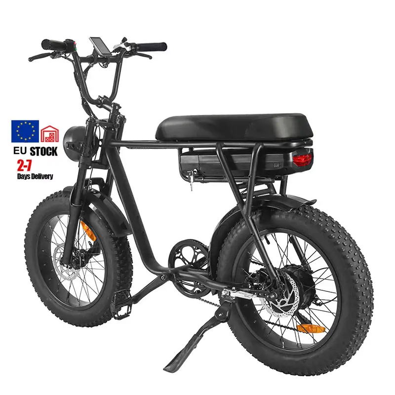Bicicleta elétrica de modelo novo, barata, 48v com 500w, 750w, 1000w, cubo traseiro