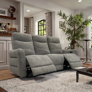 Modern Luxury Single Electric Power Recliner Sofa Chair New Design Extendable Foldable Cool Wood Fabric for Home Office Metal - Product Image 3