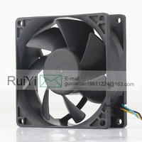 Delta 5V 24V 48V DC12V 0.51A AC EC 8025 80X80X25MM 8CM 4 fils Contrôle de température Châssis d'ordinateur Onduleur AFB0812SH Coolingfan