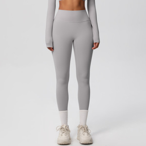 Leggings de yoga taille haute pour femmes grandes tailles, couleur unie, respirants, pantalons de sport à séchage rapide, recyclables, légers et sans coutures - Product Image 1