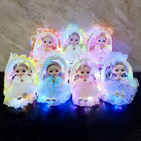 Panier lumineux en forme de sirène, adorable jouet pour enfants, paniers suspendus pour filles, accessoires, paniers tissés pour cadeaux