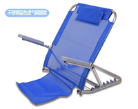 Fauteuil en acier inoxydable avec tissu en maille respirante bleu pour usage commercial, classe II, garantie 1 an