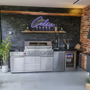 ชุดครัวกลางแจ้งสแตนเลสพร้อมเตาแก๊ส เตาปิ้งย่าง เตาข้าง อ่างล้างจาน ตู้เย็น แบบประกอบได้อิสระ พร้อมล้อเลื่อน - Product Image 6