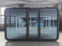 Container Espandibile, Cabine Portatili Prefabbricate, Design Elegante per Uso Alberghiero, Produzione Diretta, Capsula in Acciaio Zincato, Micro Casa