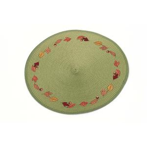 מחצלת שולחן אוכל אקולוגית, לא רעילה, בסגנון זן אסייתי, מבד ראטן, מלבנית, ארוגה בעבודת יד, רקומה, דמוי דשא, לבית - Product Image 5