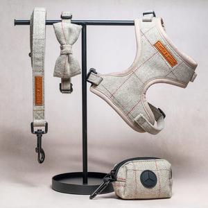 Hochwertiges, individuelles, privat gestaltetes, verstellbares, gepolstertes <span class=keywords><strong>Tweed</strong></span>-Hunde geschirr - Product Image 2