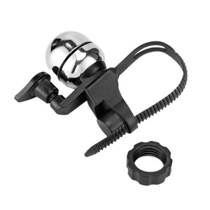 Sonnette de vélo C0862 en alliage de cuivre noir et argenté, son fort, accessoire de cyclisme pour VTT - Product Image 1