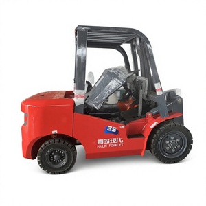 HAILIN 3.5 Ton Diesel <b>Forklift</b> Counterbalance Red Warehouse Handling Equipment Hydraulic Side Shifter Pneumatic Tires Two Stage - Product Image 1