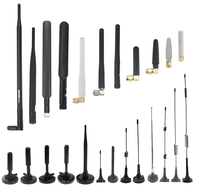 Antenne combinée RP-Male à angle droit, 2,4 GHz, WiFi, étanche, noire, pour usage intérieur/extérieur, vente en gros d'usine