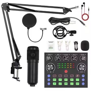 Set di schede audio con microfono a condensatore scheda audio microfono Podcast Podcast Kit <span class=keywords><strong>Karaoke</strong></span> video <span class=keywords><strong>USB</strong></span> BM800 Studio di registrazione dal vivo - Product Image 1