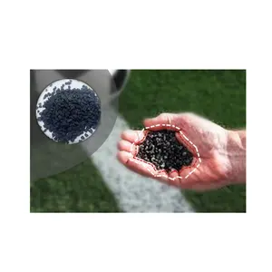 Granulés de caoutchouc de gazon artificiel de football en gros noir remplissage de gazon pour le football feild ifller epdm granules de caoutchouc