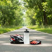 Bouteille d'eau pour le cyclisme, sans BPA, en plastique, bouteille de sport anti-fuite, bouteille à presser pour vélo, couleur et logo personnalisables pour VTT