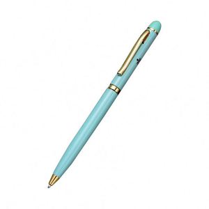 Customizable Slim Ballpoint Logo <b>Pen</b> Laser <b>Gold</b> 1.0mm Writing Metal Black/Blue Ink for Hotel Room Supplies Promotion - Product Image 1