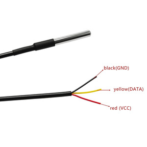 DS18B20温度1Mセンサー防水温度センサー付きデジタル熱ステンレス鋼チューブプローブ付き<span class=keywords><strong>Arduino</strong></span>用 - Product Image 3