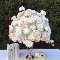 Boules de fleurs artificielles colorées de 70 cm, bouquet de roses artificielles de haute qualité, centre de table pour mariage
