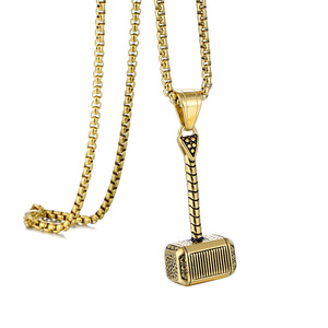 Pendentif marteau personnalisé de haute qualité européen et américain Pendentif coulée en acier inoxydable Commerce extérieur transfrontalier - Product Image 1
