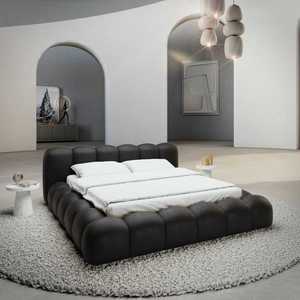 Luxury Queen Bed Italian Luxury Bedroom Furniture Latest Designs king Size <b>Frame</b> Modern Up-holstered Beds - Product Image 6