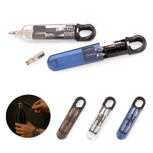 Wholesale Pocket Size <b>Mini</b> Screwdriver Set Keychain Utility Tool 4 in 1 with Interchangeable Bits Magnetic Connector Drivers - Product Image 1