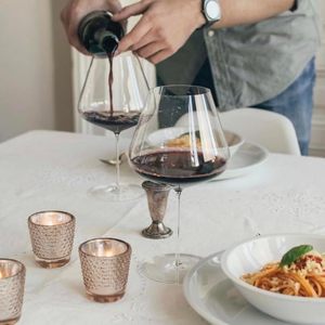 Calice da Vino Borgogna Soffiato a Mano Jingsheng, Ultra Sottile e Super Leggero, con Stelo Lungo, in Cristallo Senza Piombo - Product Image 5