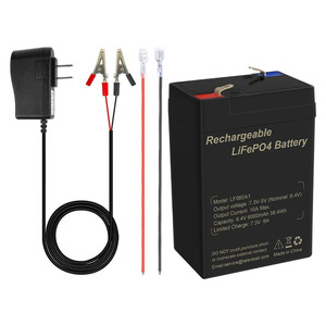 Biểu tượng tùy chỉnh Pin Lithium Ion pin LiFePO4 pin 6V 6Ah kín thay thế pin cho cá Feeder khẩn cấp ánh sáng - Product Image 1