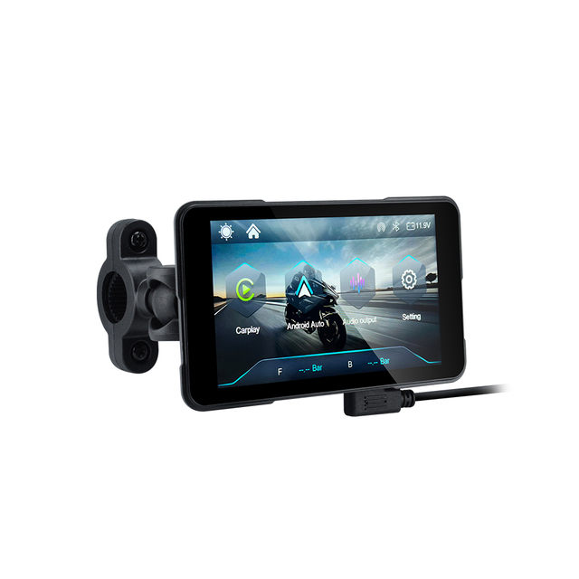 SMART 5 Inch Portable Motorcycle Wireless Carplay Smart Player Supports Android Auto  IP67 Waterproof Leading Manufacturer