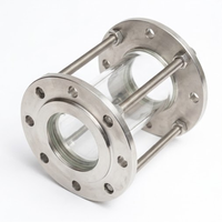 Vitre de contrôle tubulaire à bride en acier inoxydable robuste CF8 CF8M pour équipement de surveillance de pipeline