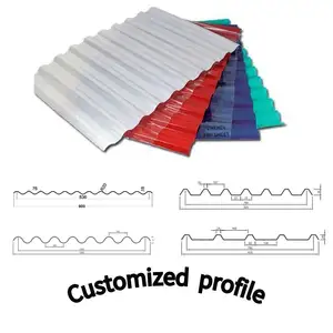 适用于巴基斯坦的屋顶建筑用高强度1毫米1.2毫米1.5毫米2毫米波纹玻璃纤维增强聚酯玻璃钢板