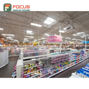 Présentoir à perruques haut de gamme en bois et verre, étagère multi-niveaux, unité de présentation pour magasin - Product Image 5