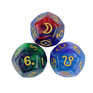 3PCS Set Astrologie <span class=keywords><strong>Dés</strong></span> à 12 <span class=keywords><strong>faces</strong></span> <span class=keywords><strong>Dés</strong></span> à 12 visages D12 - Product Image 5