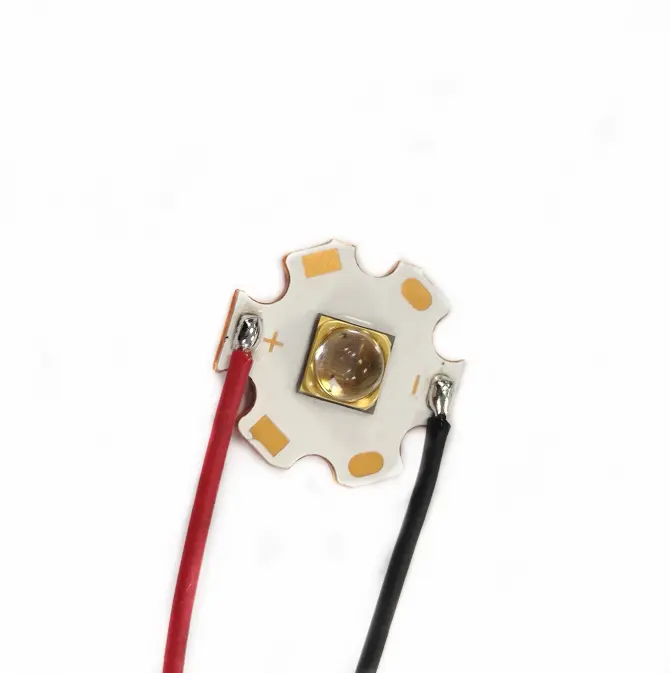 UVC LED 255nm 254nm derin uv led 3w 260nm uv LED kırmızı bakır pcb kartı