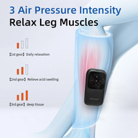 Masseur de jambes électrique portable à compression d'air, 3 modes de fonctionnement, pour massage des bras, des mollets et amélioration de la circulation des jambes – Meilleure vente