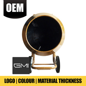 Mini mezcladora de cemento a color con logotipo personalizado OEM, hormigonera pequeña con engranaje de caja de cambios de motor para sitios de construcción en estado usado - Product Image 2