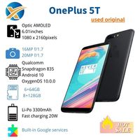 Vente en gros, promotion exceptionnelle, téléphones mobiles d'occasion pas chers Oneplus 5T 6T 7 Pro 6+64 Go 8+128 Go, 4G OxygenOS, smartphones d'occasion