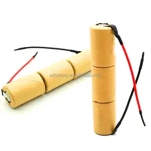 Baterai isi ulang Ni-mh SC 2500mAh 3000 v 1.2v baterai 3000mAh Sub C sel Nimh paket baterai untuk obeng bor daya