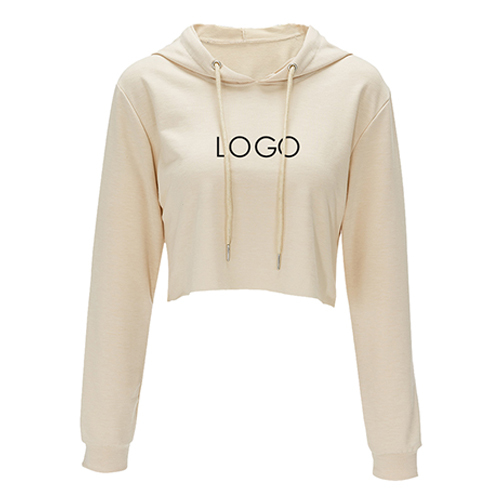 Fashionable Crop top hoodies women custom Name Brand Wholesale oversized women's hoodie