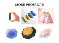 Logo personnalisé Mini parapluie de protection UV compact portable à cinq volets avec poche pour adultes housse de soleil et de pluie pliante avec étui à capsules