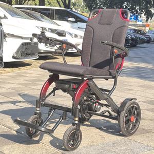 Fauteuil roulant électrique semi-carbone, moteur sans balais 2x150W et roues en alliage de magnésium - Product Image 3