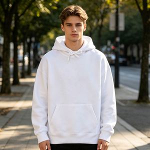 Wholesale Custom Sublimated <b>Hoodie</b> Logo Sublimation Blank <b>White</b> Polyester Hoodies for Unisex - Product Image 4