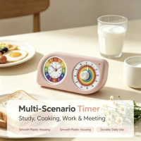 LongDeli Dual-Screen LCD Digitaler Wecker mit Touch-Steuerung Countdown (60 Min) Festzeitfunktion (1-6 Stunden) AA-Batterie