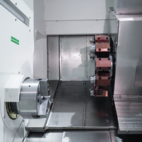 Tour CNC à lit incliné à double broche haute rigidité Fanuc TCK550 de fabrication chinoise pour le traitement mécanique