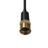 Conectores de Cable de Alimentación Hembra y Macho de la Serie 55 con Carcasa Metálica, Conector Eléctrico Subacuático Impermeable para Equipos Submarinos