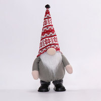 Joyeux Noël Décorations Maison Ornement Nouvel An Décorations 16''Musical Danse Noël Gnome Poupée