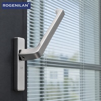 Portes coulissantes en aluminium à rupture de pont thermique Rogenilan avec stores intégrés, triple vitrage, porte coulissante de balcon